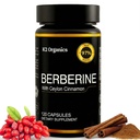 Berberina con canela de Ceylán 1200mg – 97% Purity- Non-GMO, Gluten-Free, Lab-Tested Vegan Berberine Suplemento (120 Conde)