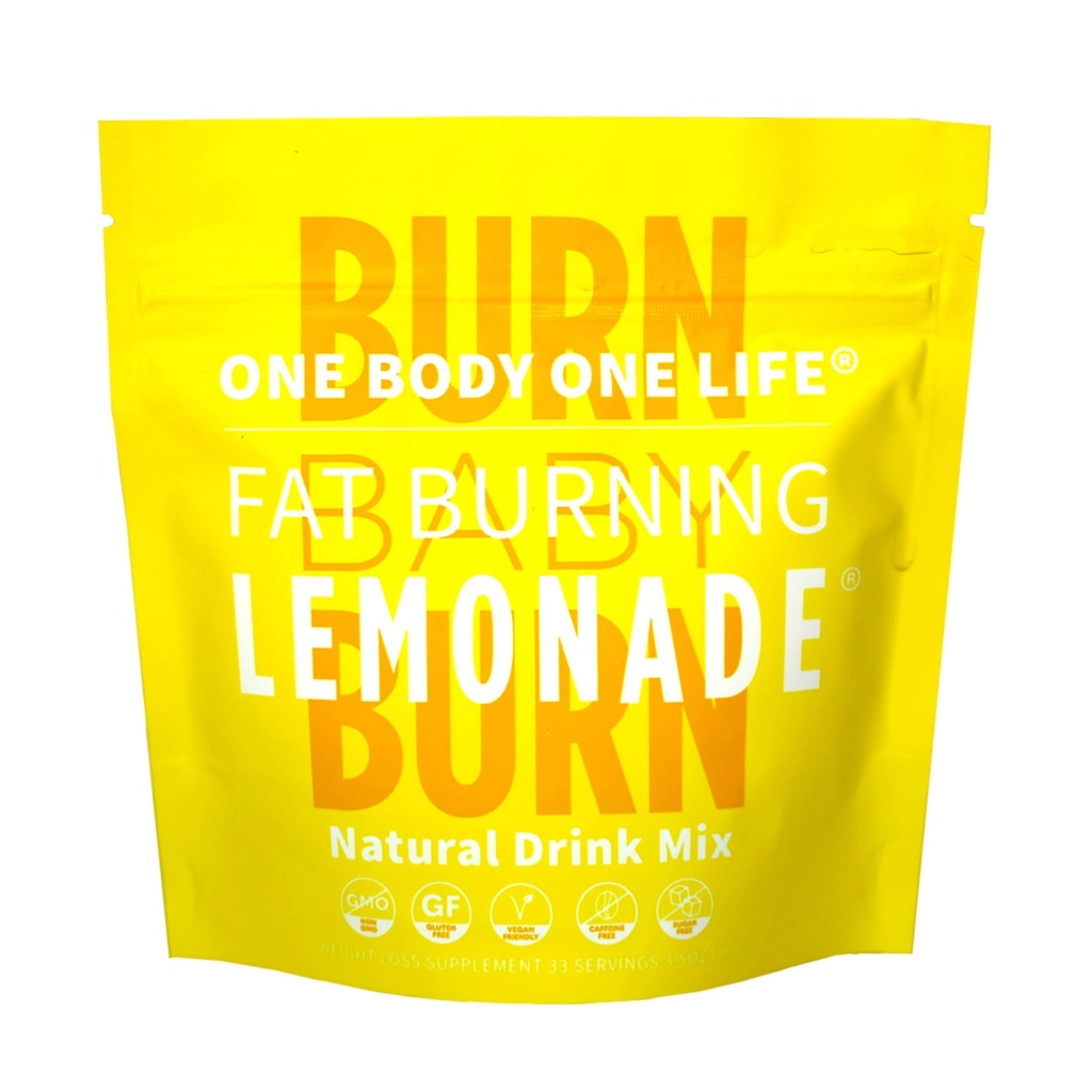Fat Burning Lemonade Stimulant Free Weight Loss and Energy Drink Mix for Women & Men, Metabolism Support and Hydration, Celebrity Endorsed