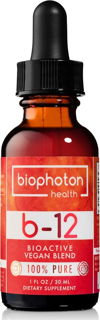 Liposomal Vitamin B12 Liquid Supplement - Bioactive Methyl Blend - Vegan & Non GMO - Organic Glycerin & Sugar Free (1 Fl Oz)