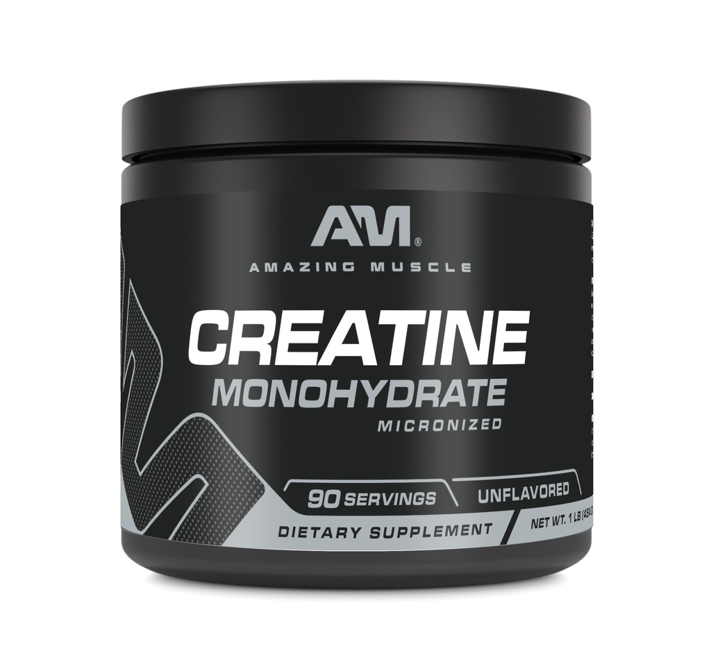Increíble Muscle Micronized Creatine Monohydrate TENIDO 90 Servimientos TENIDO 5000 Mg por Serving TENIDO 1 Lb (454 Grams) ANTE Ideal Pre &amp; Post Workout Suplemento TENIDO Desflavorado (1 Pack, 1 Lb TENIDO Desarrollado)