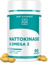Omega 3 Fish Oil 1200mg con Nattokinase Suplemento 4000 FU Orgánica Silencio DHA Silencio EPA Silencio Nattokinase Derivado de japonés Natto ← Cardiovascular and Circulatory Support Н Heart Health Support ← 60 Softgels