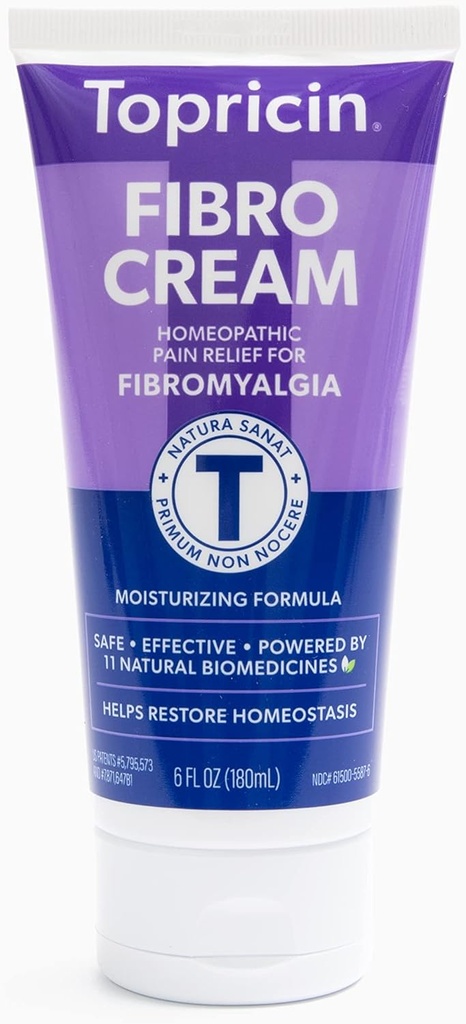 Crema de alivio de dolor FIBRO (6 oz) – Alivio rápido para la fibromialgia con la Fórmula patentada - Reduce la duración y la intensidad de los episodios de fibromialgia, mejora el sueño y las restantes energía