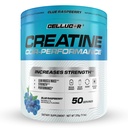 Polvo de crema de celulosa, sabor de arándanos azules - Aumenta la fuerza, masa muscular magra &amp; resistencia, creatina micronizada para la absorción rápida, 5g Creatina por ser, 50 piezas