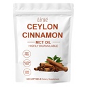 LIRAE Ceylon Cinnamon SoftGels with MCT Oil, Highly Bioavailable Herbal Extract, Non-GMO, Gluten Free - 300 Softgels (1)