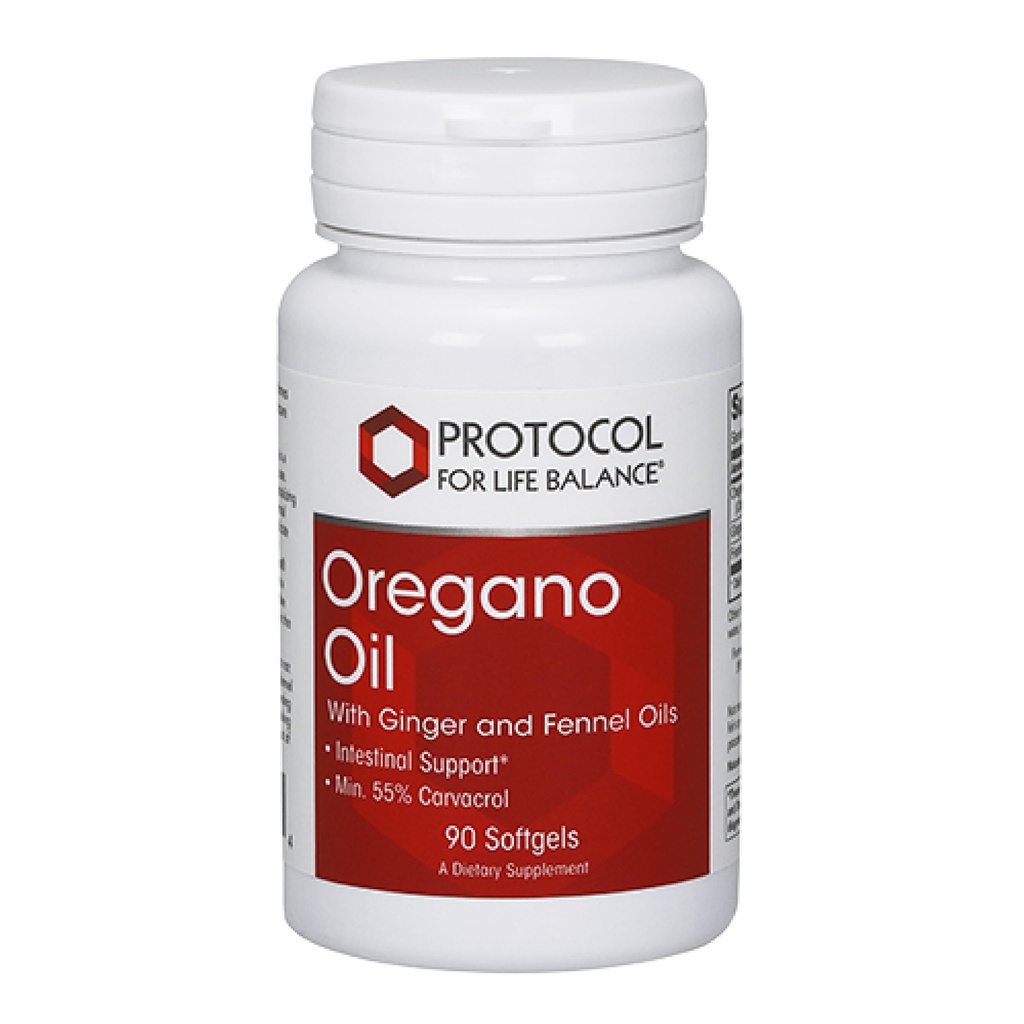 PROTOCOLO PARA LA VIDA BALANCE Oregano Aceite 0,2 mL - para soporte intestinal - Mínimo 55% Carvacrol - con aceite de hinjo y hinojo - Dairy Free &amp; Egg Free - 90 Softgels