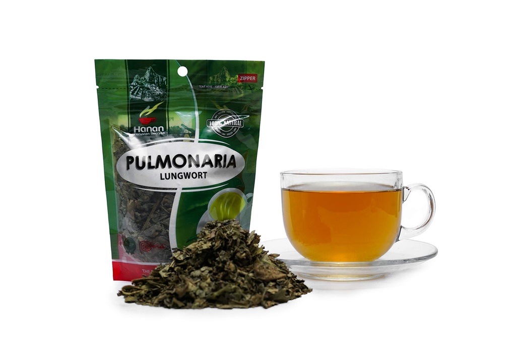 Hanan Peruvian Secrets Lungwort Herb Pulmonaria Leaves Tea 1.7 oz (50 g) - Dried Pulmonaria Plant Leaves - Naturally Aids in Promoting Respiratory Comfort Herbal Tea Supplement