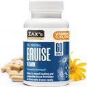ZAX'S Bruise Vitamin Pharmacist Desarrolló Suplementos Bruising Potent Bruising Swelling Reducer, Zinc, Vitamin K, D3, Ascorbic Acid, Citrus Bioflavonoids, 60 Caps, Combine Arnica Bruise Cream