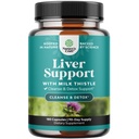 Liver Cleanse Detox &amp; Repair 180 Capsules - Herbal Liver Support Milk Thistle Suplemento - Silymarin Milk Thistle Suplementos con Dandelion Root, Choline, Beetroot & Artichoke Extract