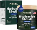 Nuevo NAD + Suplemento - Resveratrol, Liposomal Nicotinamide Riboside, Quercetin- High Purity NAD Suplemento for Energy, Focus - 80 Conde,900mg