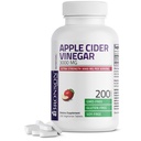 Bronson Apple Sider Vinegar 3000 MG por Serving Extra Strength - Non-GMO, 200 tabletas vegetarianas
