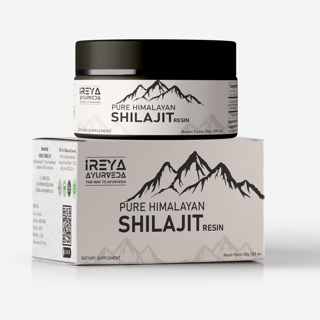 Himalaya Shilajit Resin Pure & Original 30g (1.05 oz)- 100% Natural Ayurvedic Herbal Supplement for Men & Women - Increase Energy, Stamina, Strength & Performance - Immune Support