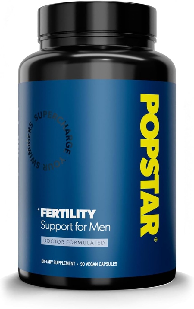 Suplemento de Fertilidad para Hombres - Doctor Formulado - Hecho en EE.UU. - Vitaminas Prenatales para Hombre - Suplementos de Fertilidad Hombre - Booster - Conde & Activador de Motilidad - 90 cápsulas Vegan (1 Mes de Suministro)