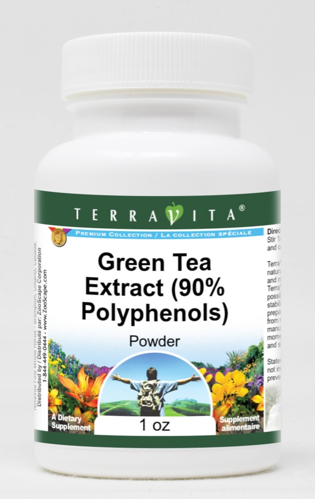 Green Tea Extract (90% Polyphenols) Powder (1 oz, ZIN: 514373)