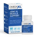 OmegaXL Joint Support Supplement, for Relief - Natural Muscle Support, Green Lipped Mussel Oil, Soft Gel Pills, Drug-Free, 60 Count