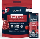 Organifi Red Juice - Energy Powder reduce las cenizas de la tarde y aumenta la digestión y el sistema inmunitario, 15 paquetes Go