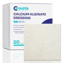 Calcium Alginate Dressing 4” x 4”, 20 Pack, Non-Stick Padding, Sterile