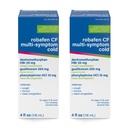 MAJOR Robafen CF Multi-Symptom Peak Cold Cough Syrup, 4 Fl Oz (2-Pack)