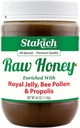 Stakich Royal Jelly, Bee Pollen, Propolis Raw Honey - Puro, sin procesar, sin calefacción - 40 onzas