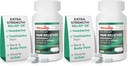 TIME-Cap Labs Extra Strength Acetaminophen 250mg with Aspirin 250mg & Caffeine 65mg Caplets - Pain Reliever/Fever Reducer for Headache Relief, Muscle Aches & Body Pain (200 Count) (Pack of 2)