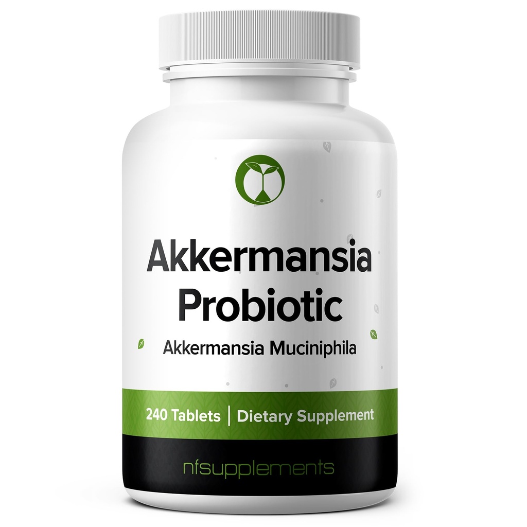 Akkermansia Muciniphila Probiotic Supplement 240 Tablets 100 Million AFU Probiotics for Men &amp; Women Supports Intestinal Digestive & Gut Health (240, Akkermansia Muciniphila)