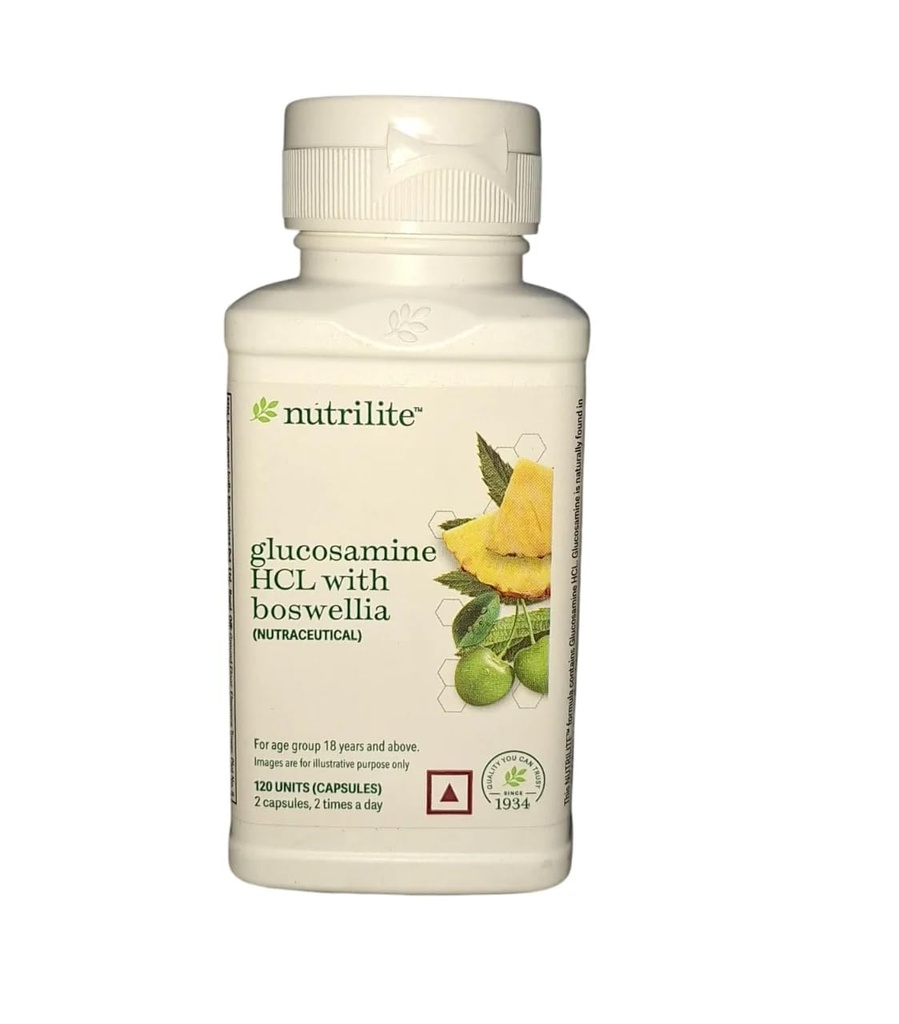 Amway Nutrilite Glucosamine Hcl With Boswellia -Pack of 120N Capsules