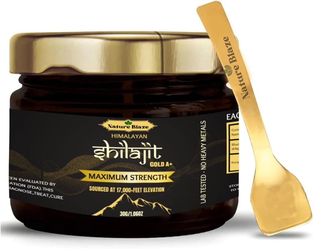 Puro Himalayan Shilajit Resin for Men &amp; Women for Energy Boost & Immune Support (30Gm/1.0 Ounce)