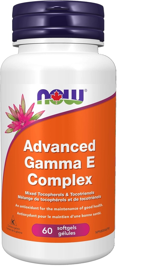 Now Foods Gamma E Complex (Tocopherols/Tocotrienols) 60gel