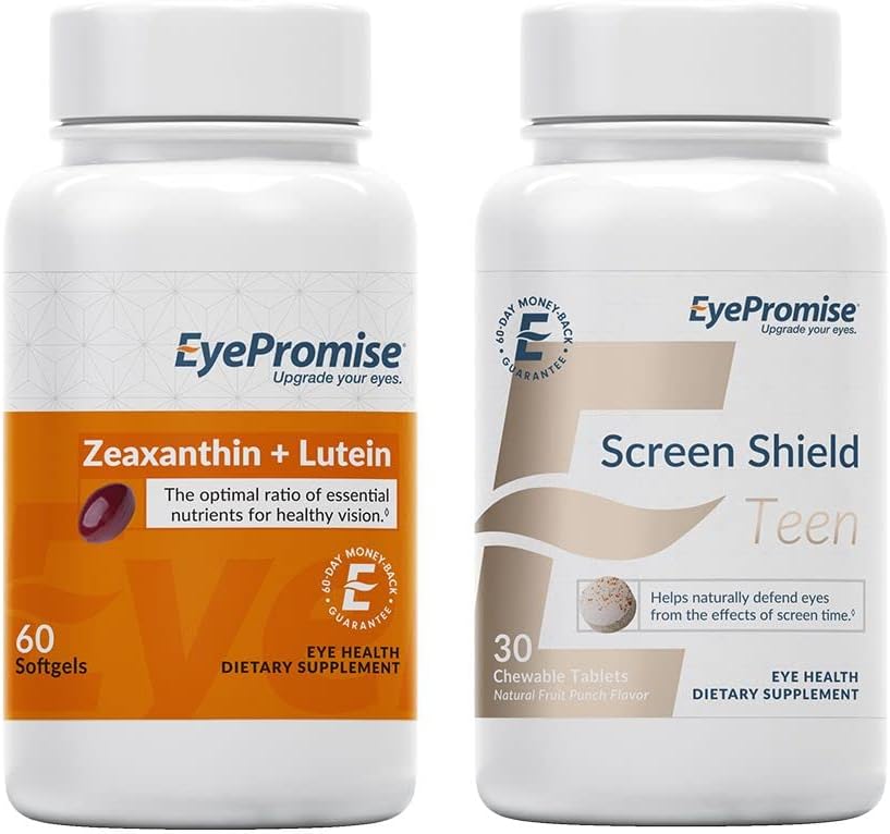 OjoPromise Zeaxanthin + Lutein Ojo Vitamina y Pantalla Escudo Adolescente Ojo Chewable Vitamina