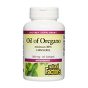 Factores naturales Aceite de orégano - Apoyos Función del Sistema de Inmunes Saludables - Suplemento Herbal con Aceite de Oliva &amp; Vitamina E - Suplemento de Apoyo Antioxidante No OGM - 60 Softgels (60 Servimientos)