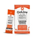 Prebiótico y Probiótico GoLive para Mujeres, Hombres, Niños. Tangerine Turmeric Sinbiótico Polvo w / L-Glutamina, Vitamina D3, Electrolitos. Para Gut Health, Digestión, Metabolismo, Inmunity 15-50B CFUs.