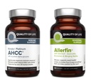 Quality of Life Immune Health Bundle - Destacando Kinoko Platinum AHCC 750mg y Allerfin