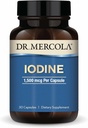 Dr. Mercola Iodine - 1.500 mcg Iodide - Apoya la función tiroidea y metabólica - Licaps Capsules - No Gluten-Free &amp; Soy-Free - 30 cápsulas (30 servidumbres)
