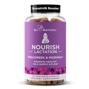 Eu Natural Nourish Lactation Supplement - Postpartum Support for Healthy Milk Flow & Production - Fenugreek Capsules for Women with Milk Thistle, Fennel Seed & Moringa, 60 Vegan Soft Capsules