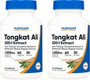 Nutricost Tongkat Ali 1.000mg, 60 Caps (2 Botellas) - 30 Servidores Por Botella, Veggie Caps, Non-GMO, Gluten Free