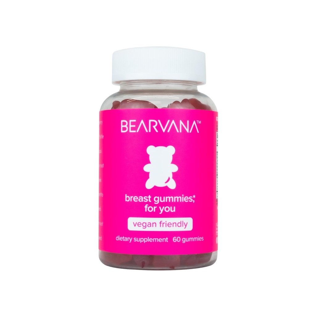 BEARVANA Top Support Gummies for Women ← Apoyo Natural Balance y Confianza Silencioso Fitness Complemento tención Vitaminas Esenciales 9 Herbs Incluyendo Fenugreek, Flaxseed, Dong Quai Tortura Berry Flavor  60 Gummies