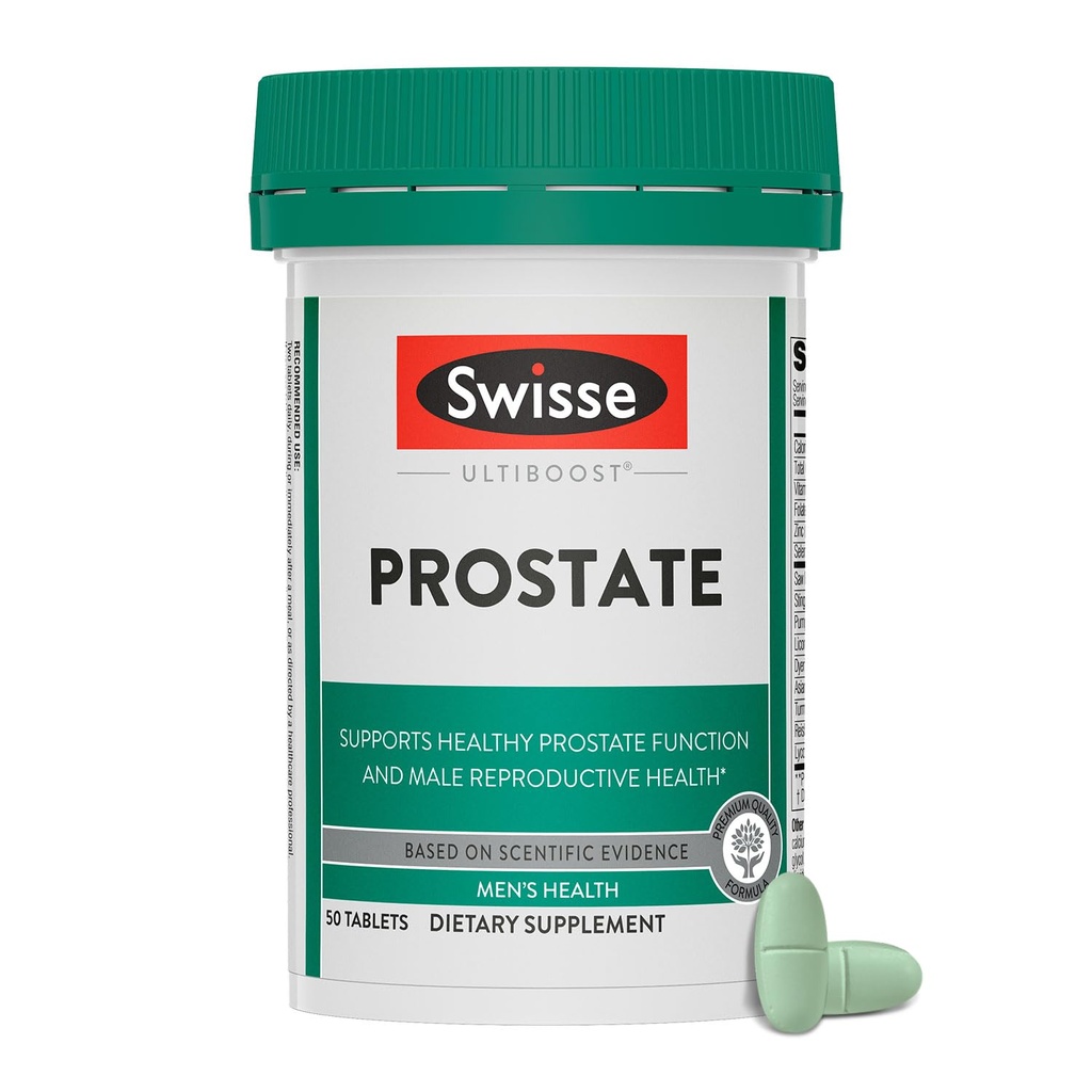 Swisse Saw Palmetto Suplemento de próstata para hombres ← Salud Reproductiva &amp; Apoyo de próstata con Zinc, Selenium &amp; Stinginging Nettle ← 50 Tablets