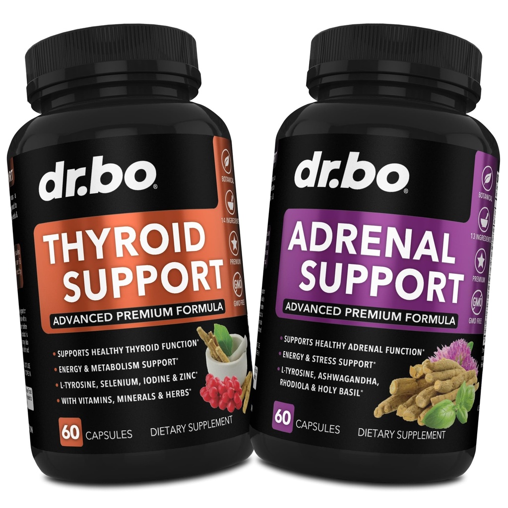 DR. BO suplementos arenales tiroideos para hombres y mujeres