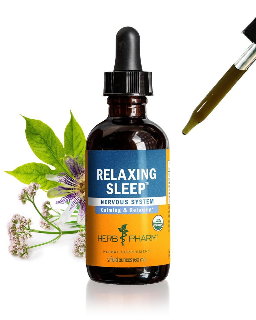 Herb Pharm Relajando el sueño Herbal Fórmula Con Valerian Líquido Extracto - 2 Oz