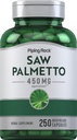 Piping Rock Saw Palmetto for Hombre and Women TEN 450 mg ANTE 250 Capsules  Herb Extract Supplement ← Serenoa Repens ANTE Non-GMO, Gluten Free