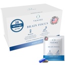 TAHIRO Suplemento de enfoque cerebral – Suplementos cerebrales para memoria y enfoque – Suplemento de apoyo cerebral natural con Gingko Biloba, Panax Ginseng, Extractos herbarios – Booster cerebral no vegetariano de GMO – 28-Paquetes