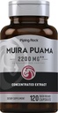 Piping Rock Muira Puama Root Extract 2200 mg  120 Capsules Silencio para Hombres &amp; Mujeres Silencio Non GMO, Gluten Free Supplement