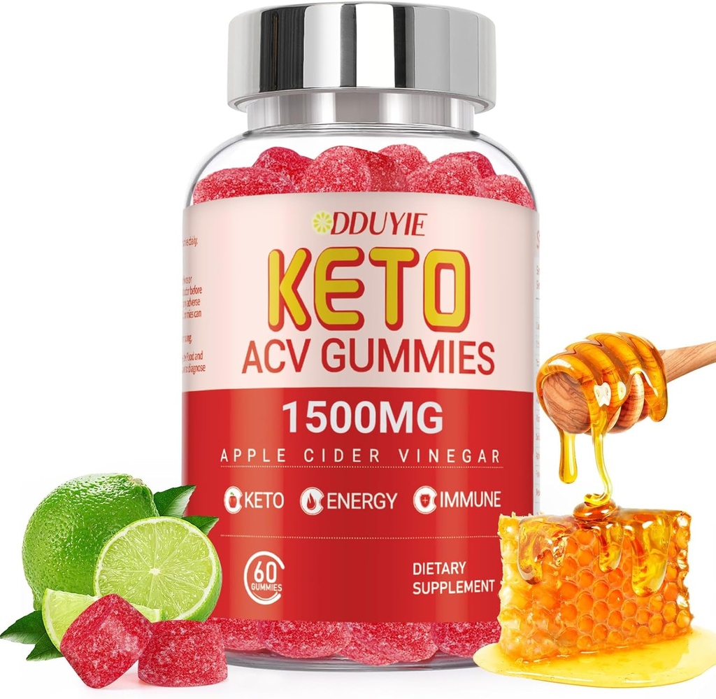 Keto ACV Gummies Pérdida de Peso Avanzada Silencio 2000mg Bajo Carb Manzana de sidra Vinagre Gummies para Detox, Limpieza Silencioso hechos en EE.UU.
