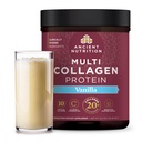 Ancient Nutrition Collagen Peptides Powder, Multi Collagen Protein, Women & Men, Vitamin C, Probiotics, Hydrolyzed Collagen, Supports Skin, Joints, Gut Health, Vanilla, 60 Servings