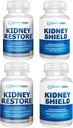 Restauración de riñón " Escudo de riñón 4 patas - Natural Kidney Support Supplement for Kidney Cleanse Detox " Repair - Integral Renal " Kidney Health Supplement to Support Kidney Function