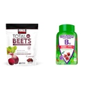 Factor de fuerza Total Beets Chews with Beetroot & Grapeseed Extract Plus Vitafusion B12 Gummies, 90 Conde Cherry Flavor