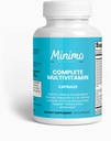 Completo Multivitamina + Immunity Boost, 60 cápsulas, 3er partido testado, Suplemento diario para hombres, mujeres, adultos, Gluten Gratis, No GMO, 30 Actuaciones