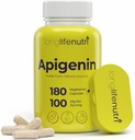 LongLifeNutri Apigenin 100mg – Bioflavonoide natural de Chamomile Extract, 180 cápsulas vegetarianas, Suplemento para el sueño, Mood, " Relax, 6 meses de suministro, GMP certificado, hecho en EE.UU.