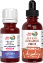 MaryRuth Organics Precision Probiotic Drops for Teens (Raspberry) & Ashwagandha Drops TEN USDA Organic TEN Vitamins for Gut Health, Relaxation, &amp; Global Wellness ← Vegan, Non-GMO, Gluten Free