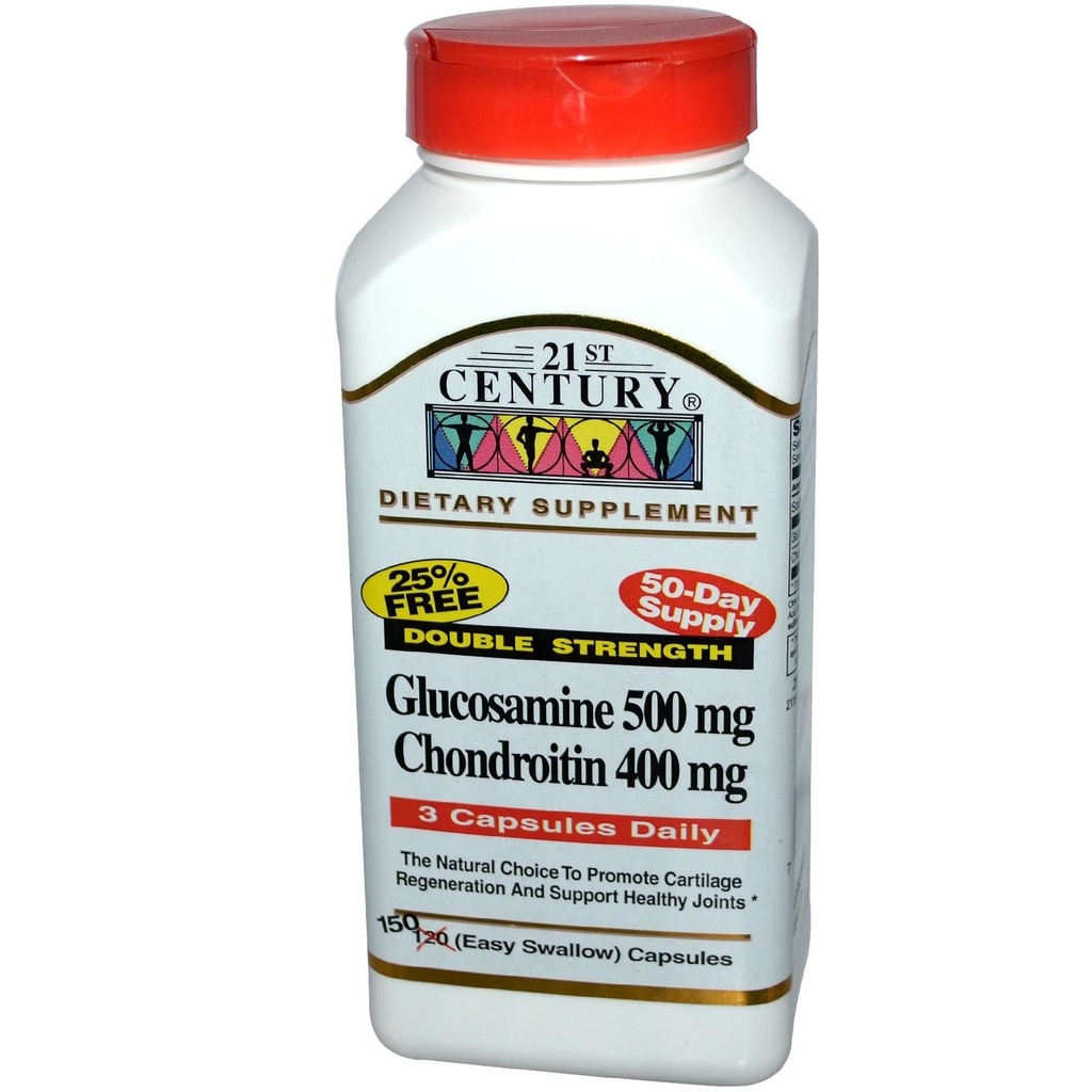 21st Century Glucosamine Chondroitin 500/400mg - Double Strength, cp 150 Count