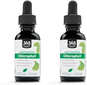 365 por Whole Foods Market, Liquid Chlorophyll, 1 Fl Oz (Pack of 2)